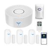 Alarm System for Home Security: Wireless Home Alarm 6 Piece-Kit, Door Window Sensor, Motion Sensor, Remote, Smart Alarm System with App Alert, WiFi Door Alarm System Compatible with Alexa view 1