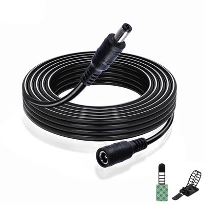 lkelyonewy Product Image 6 Pack Dc Power Supply 1 Female to 2 Male 5.5Mm X 2.1Mm Jack + 18Awg 5.5Mm X 2.1Mm Dc Extension Cord Adapter 12V Camera Power Extension Cable Dc Power Supply Adapter