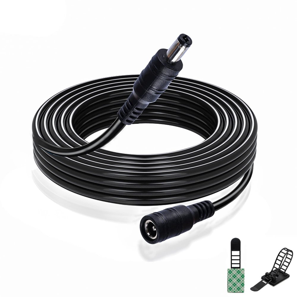 lkelyonewy Product Image 6 Pack Dc Power Supply 1 Female to 2 Male 5.5Mm X 2.1Mm Jack + 18Awg 5.5Mm X 2.1Mm Dc Extension Cord Adapter 12V Camera Power Extension Cable Dc Power Supply Adapter