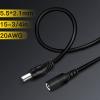 lkelyonewy Product Image 6 Pack Dc Power Supply 1 Female to 2 Male 5.5Mm X 2.1Mm Jack + 18Awg 5.5Mm X 2.1Mm Dc Extension Cord Adapter 12V Camera Power Extension Cable Dc Power Supply Adapter view 3