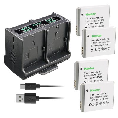Kastar 4-Pack Battery and Quadruple Charger Compatible with Came-TV KUMINIK8 Duplex Digital Wireless Headset, Came-KUMINIK8 Headset, Came-WAERO Headset, Came-TV WAERO Duplex Digital Wireless Headset