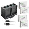 Kastar 4-Pack Battery and Quadruple Charger Compatible with Came-TV KUMINIK8 Duplex Digital Wireless Headset, Came-KUMINIK8 Headset, Came-WAERO Headset, Came-TV WAERO Duplex Digital Wireless Headset view 1