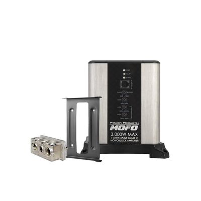 Power Acoustik Class D Monoblock Amplifier  3000 Watt Mono Subwoofer Amplifier for Car Audio, Compact and Stylish Car Mono Amp with Variable Bass Boost and Signal Protection