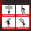 Fotopro Mini Ball Head,360 Degree Rotating Swivel Tripod Ball Head Photograph Accessories for DSLR Camera Microphone Smartphone Max Load 6.61lbs 3kg view 3