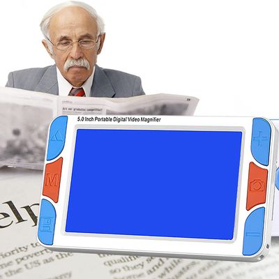 HNCXHX Portable Digital Video Magnifier Electronic Reading Aid 5 Inch 800 * 480 Screen for Low Vision 3x-42x Zoom 26 Image Color,with LCD Display Support Av and Hdmi 1080i60