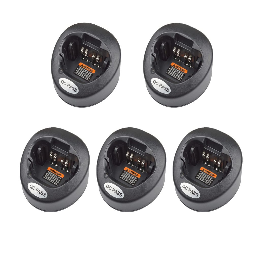 5Pack NTN8831 NTN8831A Rapid Charger Compatible with XTS2500 XTS1500 XTS5000 XTS4250 XTS3500 XTS3000 XTS2500 XTS2250 MTX9000 MTX8000 MTX900 MTS2000 PR1500 MT1500 HT1000
