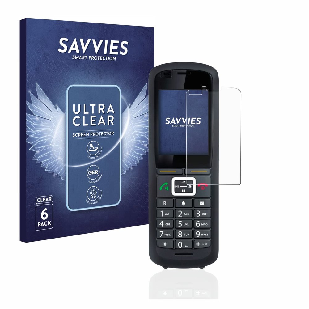 savvies Screen Protector Compatible with Gigaset R700H Pro Protection Film Clear 6-Pack