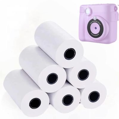 Kids Camera Instant Print Paper, BPA-Free & Safe Paper for Kids Camera, Thermal Print Clearly Without Ink, Easy for Children to Tear, Long-Term Clear Display, 6 Rolls for Printing About 720 Photos