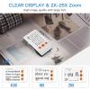 Handheld Digital Video Magnifying Glass,3.5 Inches 320 * 240 Screen,Portable E-Reader 2~25 Times Magnifying Glass,8 Image Color,Suitable for Myopia,Visually Impaired People,Black view 2