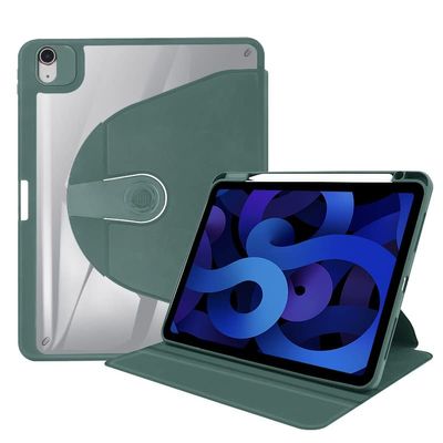 Case Cover Case Compatible with iPad Air5 2022,360 Rotating Stand Smart Tablet Cover,Hard PC Back Shell Slim Case Hard Shell Folio Case Cover,Auto Sleep/Wake Tablet Case Tablet Cover ( Color : Emeral