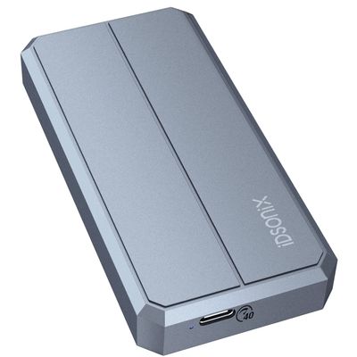 iDsonix 40Gbps M.2 Nvme ssd Enclosure, Aluminum Nvme Enclosure Triple Cooling Support Auto Sleep ssd 2280 M-Key with 2 in 1 USB 4.0 Cable, Compatible with Thunderbolt 3/4 USB 3.2/3.1/3.0/Type c