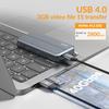 iDsonix 40Gbps M.2 Nvme ssd Enclosure, Aluminum Nvme Enclosure Triple Cooling Support Auto Sleep ssd 2280 M-Key with 2 in 1 USB 4.0 Cable, Compatible with Thunderbolt 3/4 USB 3.2/3.1/3.0/Type c view 2