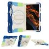 Case Cover Kids Case Compatible with Samsung Galaxy Tab S8 Ultra 14.6" (SM-X900/ X906),Multi-Angle Elastic Bracket+360 Adjustable Swivel Hand Strap Three-in-one Shatter-Resistant Shell, Drop-Proof,Sh view 1