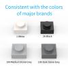 PIPART Pixel Bricks Mosaic Art Pieces Compatble with Major Brands, 1x1 Plate 1000 Pieces 3024 Brick (199 Dark Stone Grey) view 3