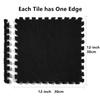 16 Pcs Carpet Foam Floor Tiles Plush Interlocking Carpet Tiles Anti-Slip Soft Playroom Rug 49"x49" Foam Mats Replaceable Washable Puzzle Floor Mats for Bedroom, Home Decor view 3