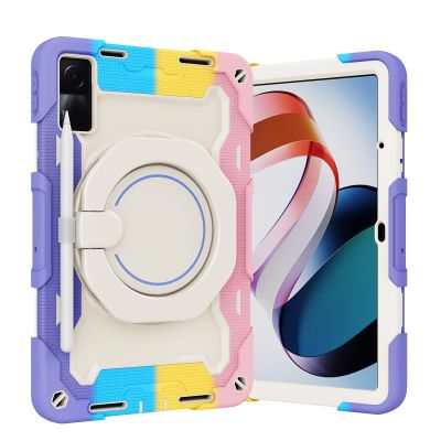 Case Cover Kids Case Compatible with Xiaomi Redmi Pad 10.61 inch Released 2022 ,360 Rotatable Handle Stand Case Three-in-one Shatter-Resistant Shell, Drop-Proof,Shoulder Strap Tablet Cover ( Color :