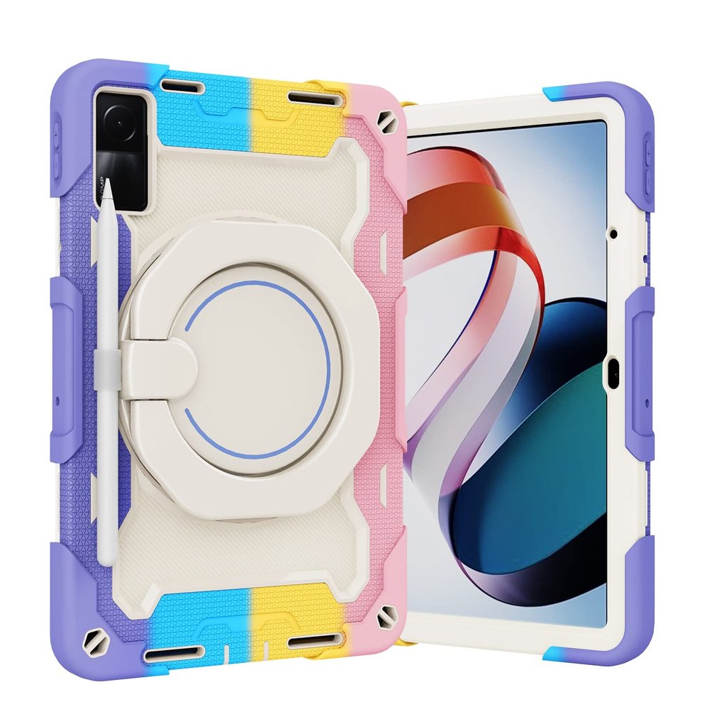 Case Cover Kids Case Compatible with Xiaomi Redmi Pad 10.61 inch Released 2022 ,360 Rotatable Handle Stand Case Three-in-one Shatter-Resistant Shell, Drop-Proof,Shoulder Strap Tablet Cover ( Color :