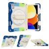 Case Cover Kids Case Compatible with Xiaomi Mi Pad 5 Pro 12.4 inch ,Multi-Angle Elastic Bracket+360 Adjustable Swivel Hand Strap Three-in-one Shatter-Resistant Shell, Drop-Proof,Shoulder Strap Tablet view 1