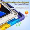 Case Cover Kids Case Compatible with Xiaomi Mi Pad 5 Pro 12.4 inch ,Multi-Angle Elastic Bracket+360 Adjustable Swivel Hand Strap Three-in-one Shatter-Resistant Shell, Drop-Proof,Shoulder Strap Tablet view 3