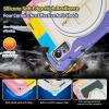 Case Cover Kids Case Compatible with Xiaomi Mi Pad 5 Pro 12.4 inch ,Multi-Angle Elastic Bracket+360 Adjustable Swivel Hand Strap Three-in-one Shatter-Resistant Shell, Drop-Proof,Shoulder Strap Tablet view 4