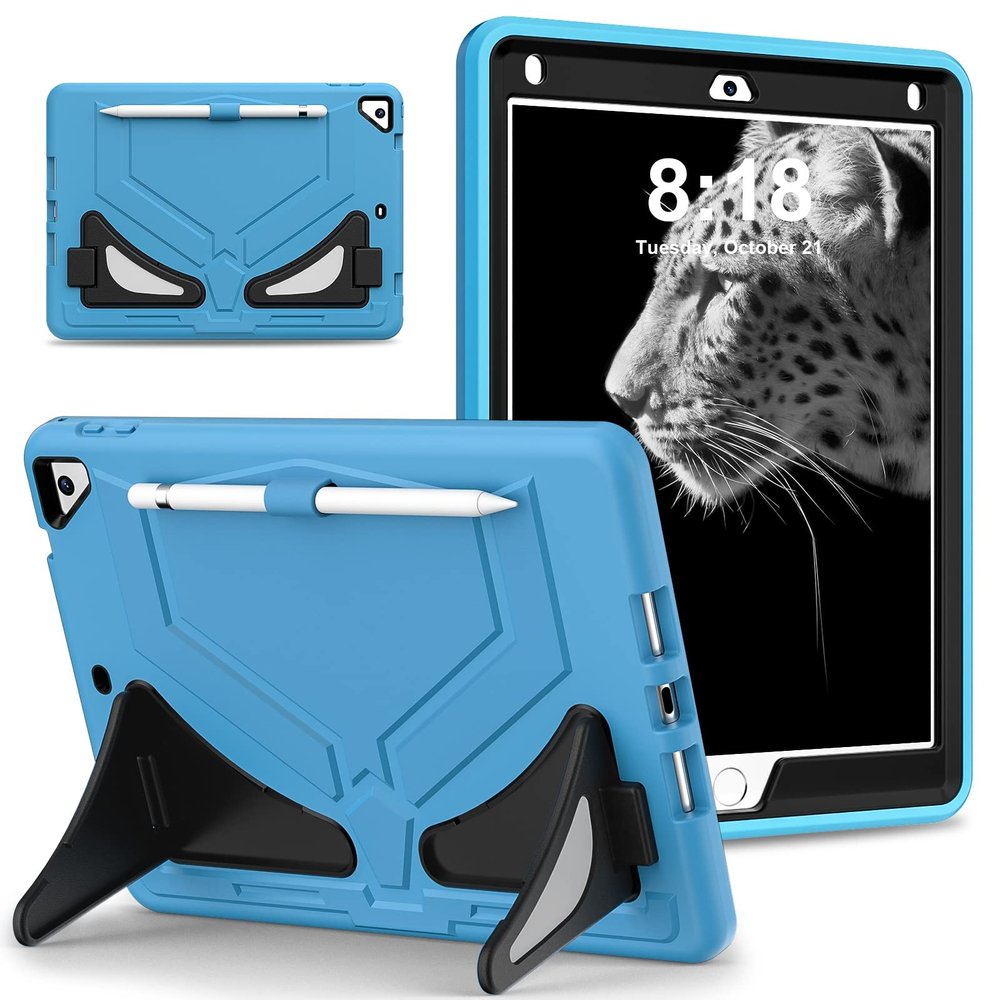 Case Cover Case Compatible with iPad 9.7 5th/6th2017/2018Compatible with iPad 6/air 2/pro 9.7 Tablet Case, Compatible with iPad (9.7-Inch, 2018/2017 Model Shockproof Rugged Protective Cover with Sta