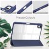 SGTD Case Cover Case Compatible with iPAD 10 2022 Tablet Case, TPU Slim Cover with Pencil Holder, Auto Wake/Sleep Smart Case with Clear Transparent Back Shell Back Tablet Cover (Color : Dark Blue) view 3
