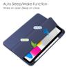 SGTD Case Cover Case Compatible with iPAD 10 2022 Tablet Case, TPU Slim Cover with Pencil Holder, Auto Wake/Sleep Smart Case with Clear Transparent Back Shell Back Tablet Cover (Color : Dark Blue) view 4