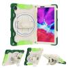 Case Cover Kids Case Compatible with Lenovo Tab M10 FHD Plus (2nd Gen) TB-X606F/Tab M10 HD/Tab K10,Multi-Angle Elastic Bracket+360 Adjustable Swivel Hand Strap Three-in-one Shatter-Resistant Shell,Sh view 1