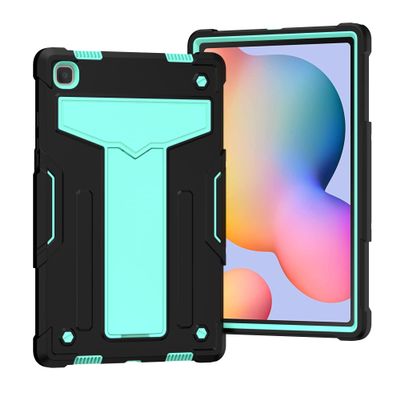 Case Cover Case Compatible with Samsung Galaxy Tab A7 10.4 Inch T500/T505 (2020),with Kickstand Three-Layer Hybrid Full Body Case Rugged Shock-Proof Fall Protection Cover Tablet Cover ( Color : BLACK+