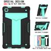 Case Cover Case Compatible with Samsung Galaxy Tab A7 10.4 Inch T500/T505 (2020),with Kickstand Three-Layer Hybrid Full Body Case Rugged Shock-Proof Fall Protection Cover Tablet Cover ( Color : BLACK+ view 2