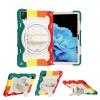 Case Cover Kids Case Compatible with VIVO PAD 11" ,Multi-Angle Elastic Bracket+360 Adjustable Swivel Hand Strap Three-in-one Shatter-Resistant Shell, Drop-Proof,Shoulder Strap Tablet Cover ( Color : view 1