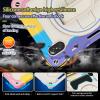Case Cover Kids Case Compatible with Huawei Honor Tab V7 Pro ,Multi-Angle Elastic Bracket+360 Adjustable Swivel Hand Strap Three-in-one Shatter-Resistant Shell, Drop-Proof,Shoulder Strap Tablet Cover view 4