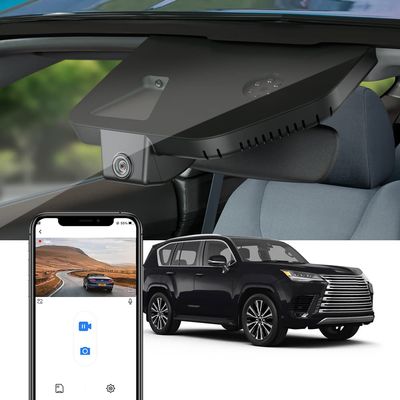 Fitcamx 4K Dash Cam Suitable for Lexus LX 600 2022-2024 F Sport Premium Ultra Luxury (HD2-60070), OEM Look, UHD 2160P Video, Loop Recording, Built-in WiFi & APP, G-Sensor, Plug & Play, 64GB Card
