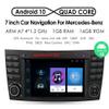 7 Inch Android Car Radio with GPS Navigation + HD Car Reversing Camera Replacement for Mercedes Benz C E Class W203 E W211 CLS Class W219 CLK W209 SL R230 R171 C219 S203 S21 B200 A160 GLS300 S203 view 3