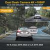 Fitcamx Front 2160P+Rear 1080P Dash Cam Adapts for Benz A Class A220 2019-2022 & CLA 250 2014-2023 (HD2-5818) W176 W177 C117 C118, OEM Look, Dual Loop Recording WiFi, G-Sensor, Easy to Use, 128GB Card view 2