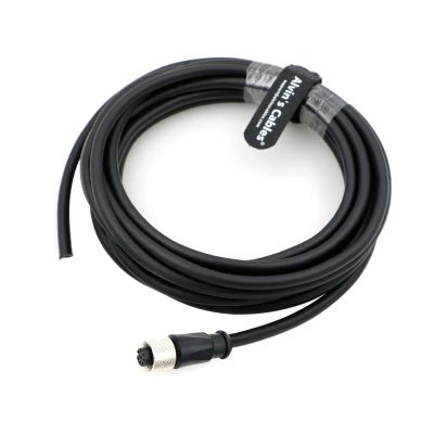 Alvin's Cables Breakout Cable M12 8 Pin Female Connector to Open Aviation Socket Shielded Electrical Cable for Cognex Industrial Camera, Device Network, Automation Control 5M/16.4ft
