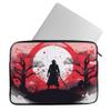 Samurai Warrior Mac Book Pro 14" Sleeve - Japanese Samurai Laptop Sleeve - Red Sunrise Mac Book Sleeve view 1