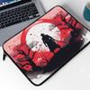 Samurai Warrior Mac Book Pro 14" Sleeve - Japanese Samurai Laptop Sleeve - Red Sunrise Mac Book Sleeve view 2