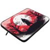 Samurai Warrior Mac Book Pro 14" Sleeve - Japanese Samurai Laptop Sleeve - Red Sunrise Mac Book Sleeve view 4