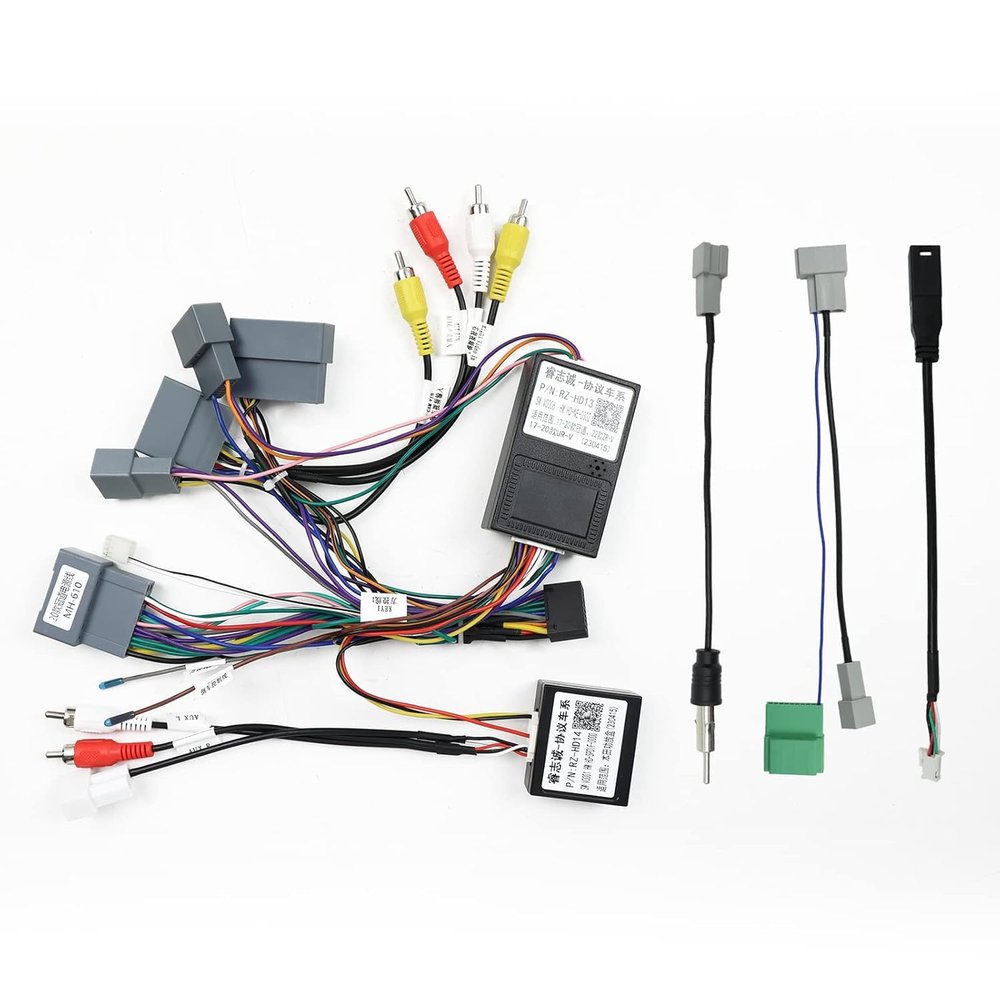 Car Stereo Radio Wiring Harness Aftermarket Install 16Pins Power Plug Connector Fit for Honda Civic 2016-2021 with Factory Amplifier