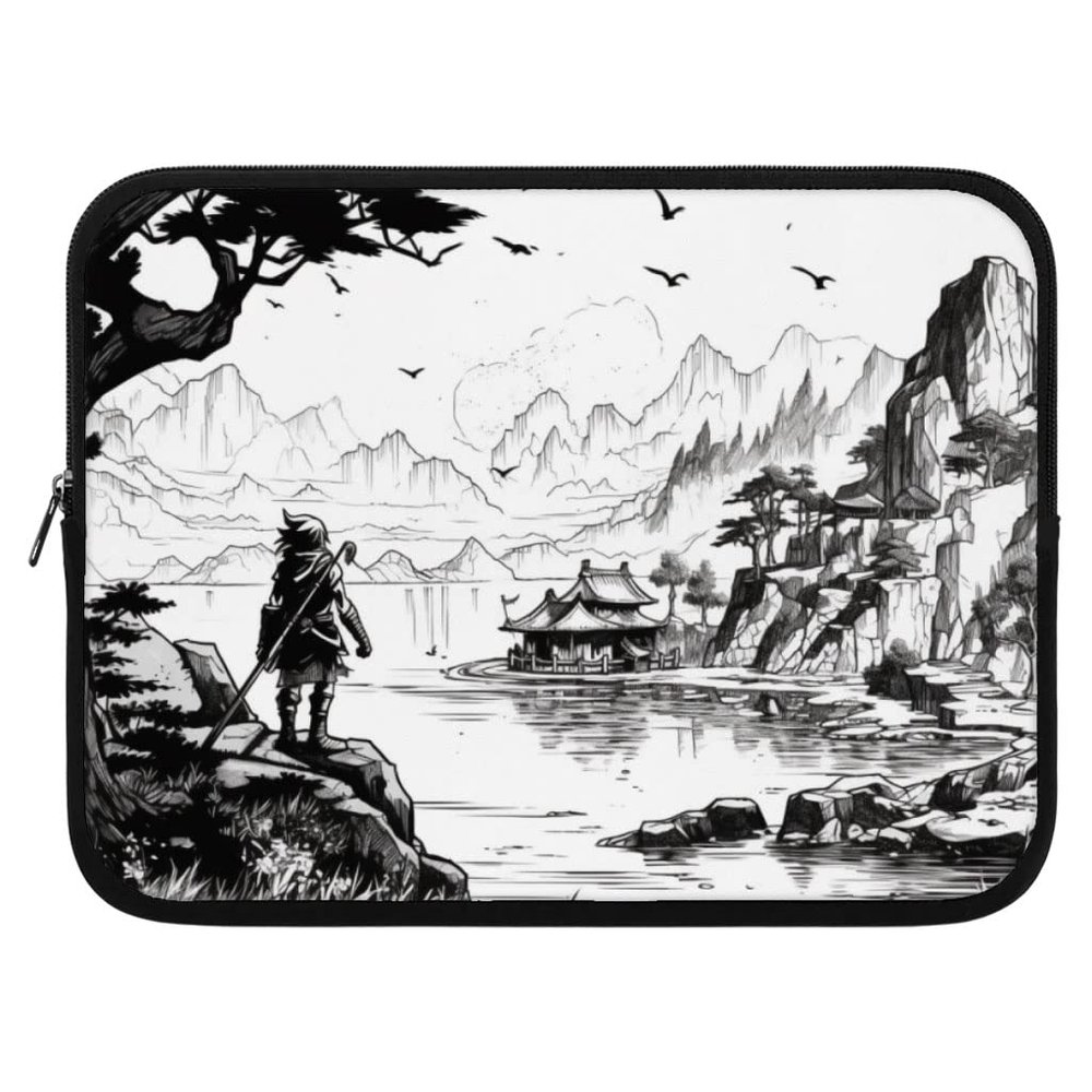 Anime Ninja iPad Sleeve - Japanese Art Tablet Sleeve - Printed Carrying Case - 10 inches