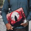 Samurai Warrior 16" Laptop Sleeve - Japanese Samurai Laptop Sleeve - Red Sunrise Laptop Sleeve with Zipper view 3