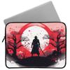 Samurai Warrior 16" Laptop Sleeve - Japanese Samurai Laptop Sleeve - Red Sunrise Laptop Sleeve with Zipper view 4