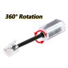 NATEFEMIN 2Pcs RJ9-4P4C Model Telephone Cable Detangler 360 Degree Rotating Landline Swivel Cord Untangler Accessory view 2