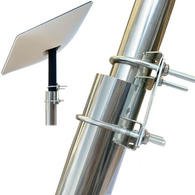 FANRTE U-Bracket for Starlink Dish Pipe Adapter Mount Vertical Installation, Universal U-Bolt Clamp Bracket Roof Mount Mast Pipe to Pole Mounting Kits for Antennas,Weather Station,Cameras,WiFi,Yagi