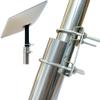 FANRTE U-Bracket for Starlink Dish Pipe Adapter Mount Vertical Installation, Universal U-Bolt Clamp Bracket Roof Mount Mast Pipe to Pole Mounting Kits for Antennas,Weather Station,Cameras,WiFi,Yagi view 1