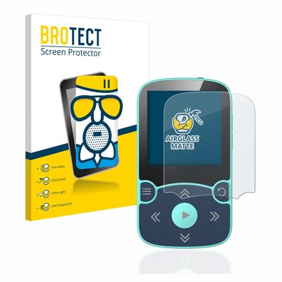 brotect Anti-Glare Glass Screen Protector Matte Compatible with AGPtek A65X MP3 Player with Clip - Anti-Scratch 9H Protection Film