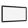 Projection Screen Indoor Outdoor Projector Curtain, 16:9 Thicken Portable White Projector Curtain Screen 40 to 120 inches Polyester Projection Screen Anti Crease view 4