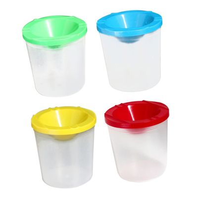 10pcs Boys and Girls Paint Kit Random Cups for Painting Projects Lightweight Easy to Clean Brush Tool for Students Young Artists