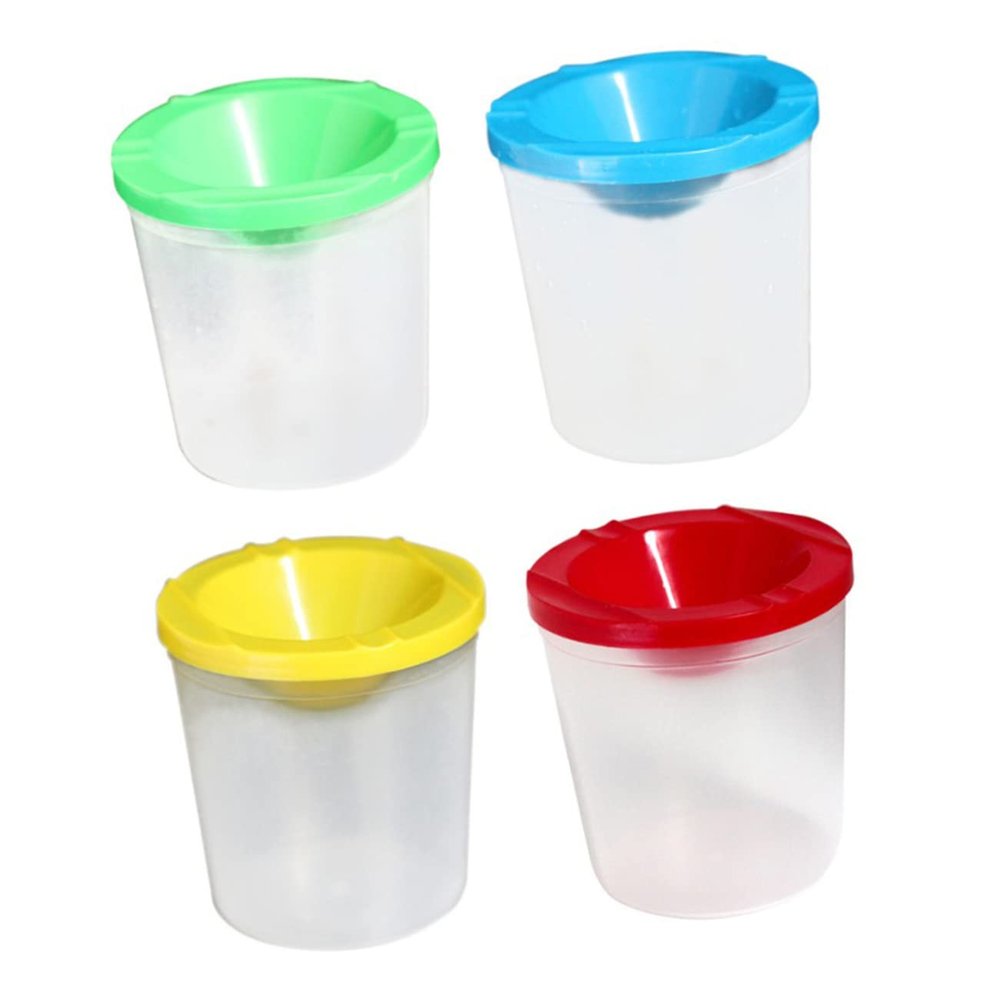 10pcs Boys and Girls Paint Kit Random Cups for Painting Projects Lightweight Easy to Clean Brush Tool for Students Young Artists